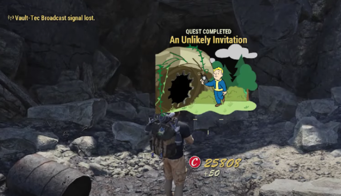 An Unlikely Invitation Quest In Fallout 76 To Locate Vault 63