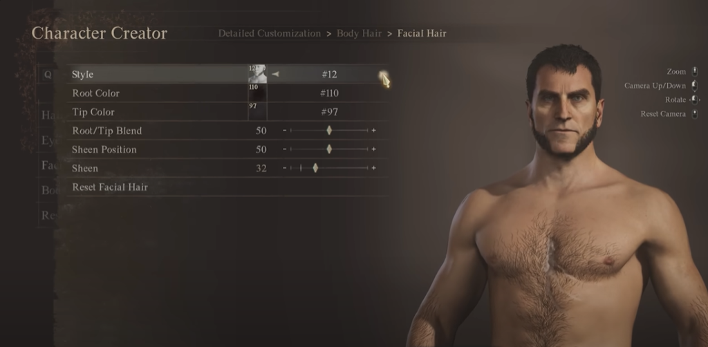 character creation dragons dogma facial hair