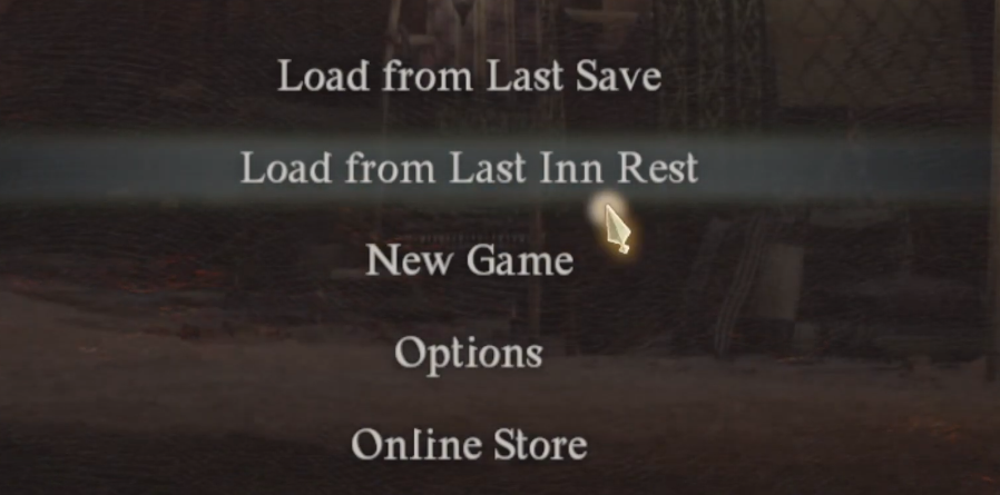 Load from Last Inn for Duplication glitch
