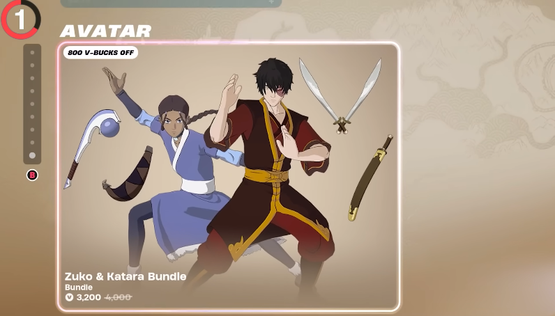 Zuko and Katara avatar skin