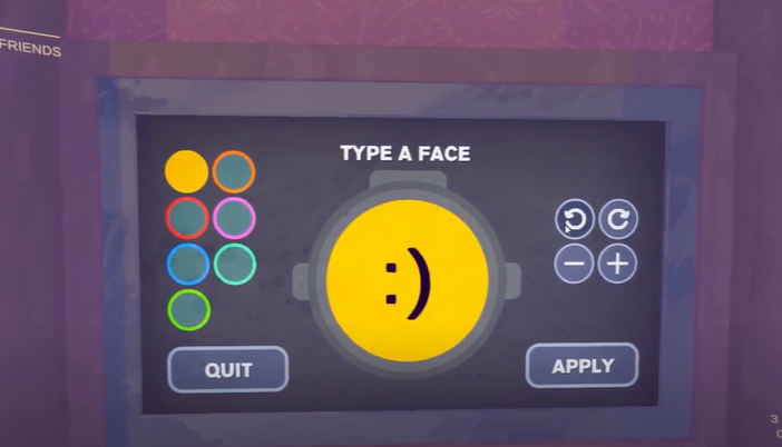 color customization for text faces