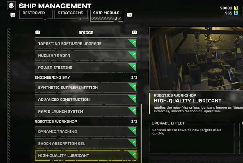 Ship Module Upgrade Helldivers 2