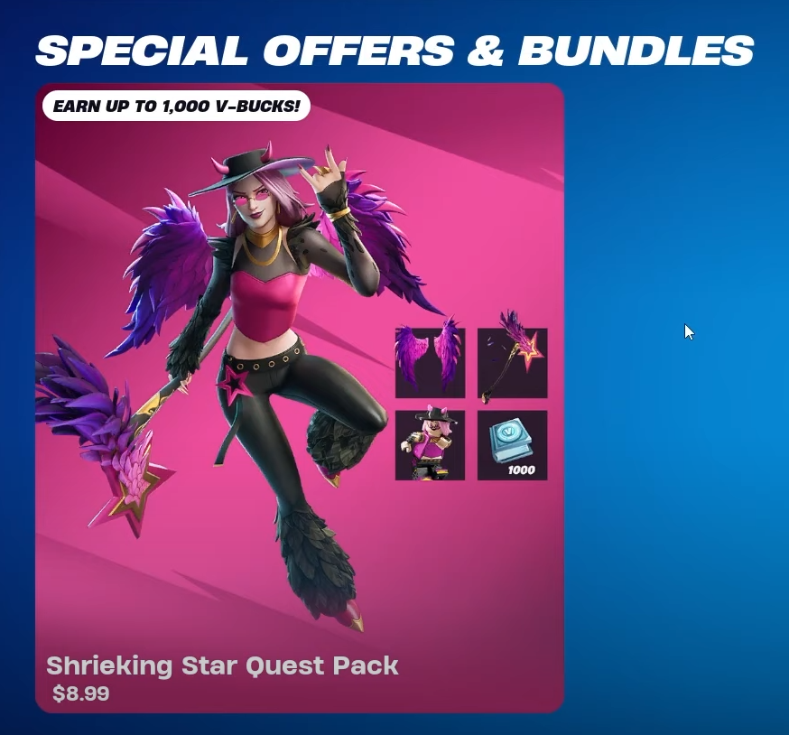 Shrieking Star Quest Pack harpy haze quests bugged