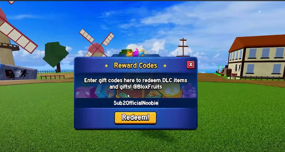 reward codes blox fruits