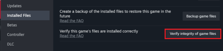 Verify Game Integrity in Steam.
