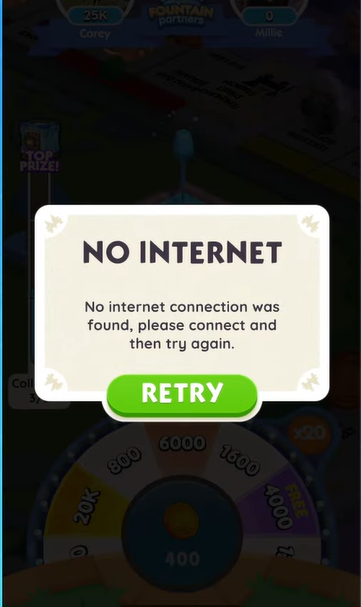 No internet