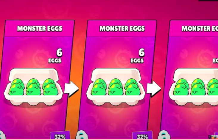 monsters egg brawl stars swipe pattern