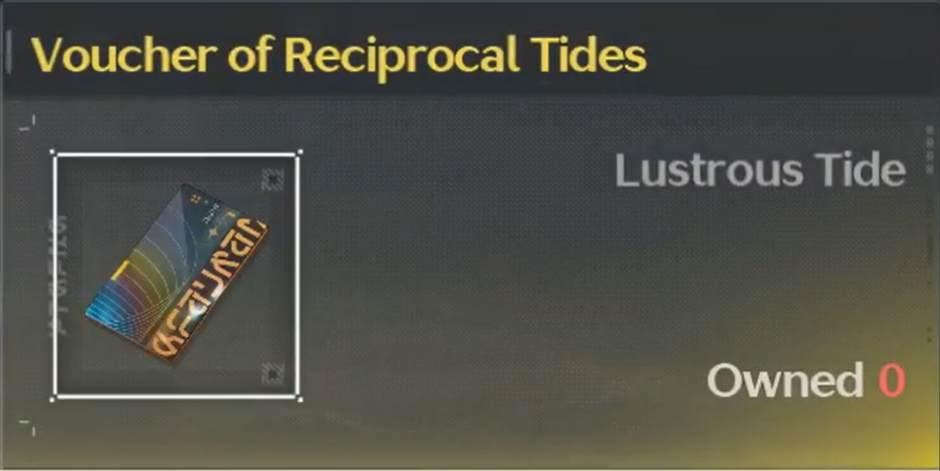 voucher of reciprocal tides