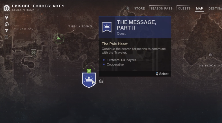 the message part 2 Destiny 2