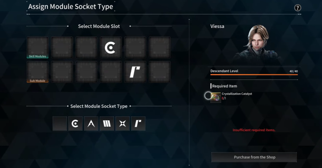 assign module sockets