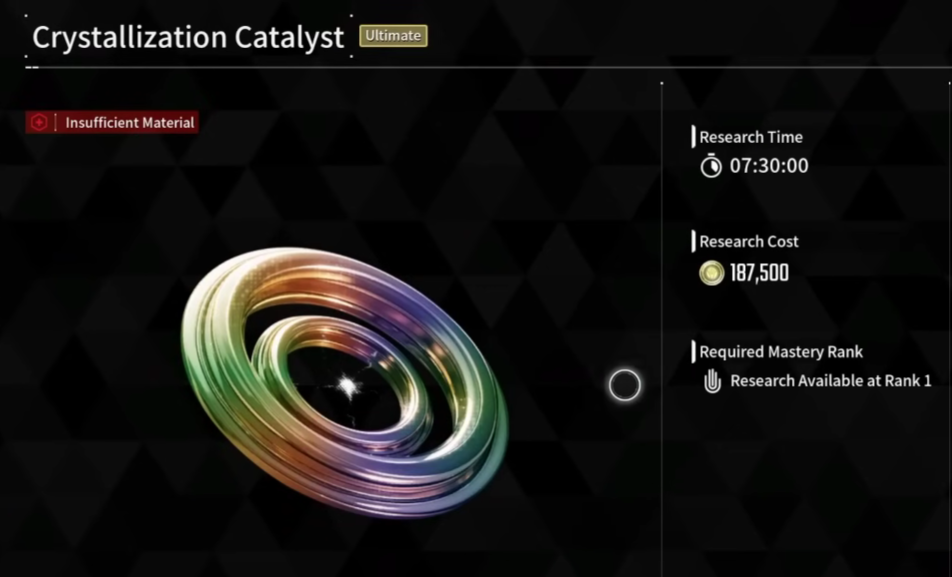 Crystallization Catalyst in the  shooter game