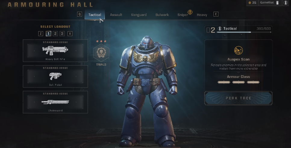 six classes space marine 2