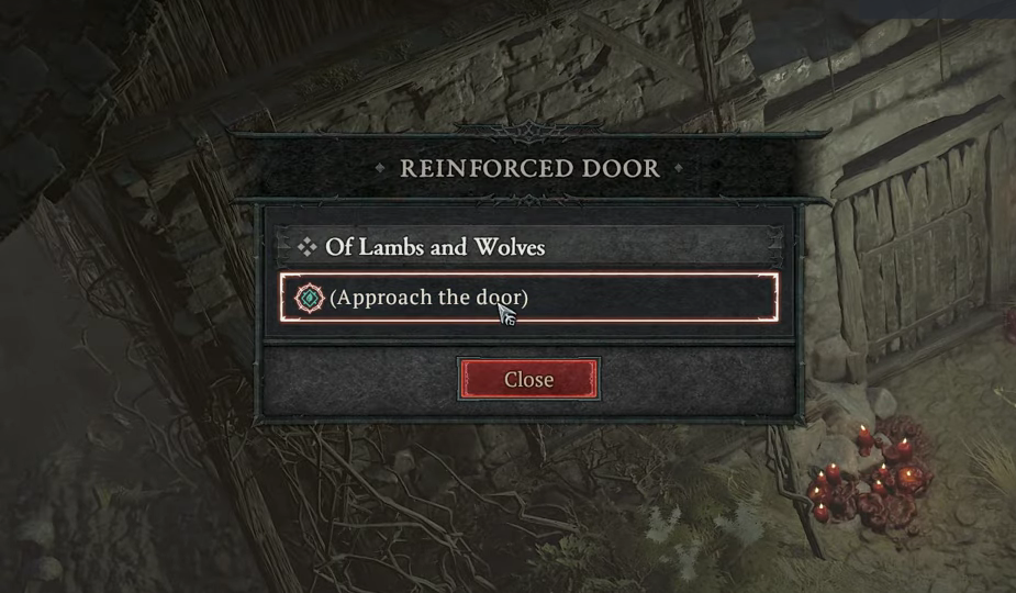 approach the reinforced door diablo 4