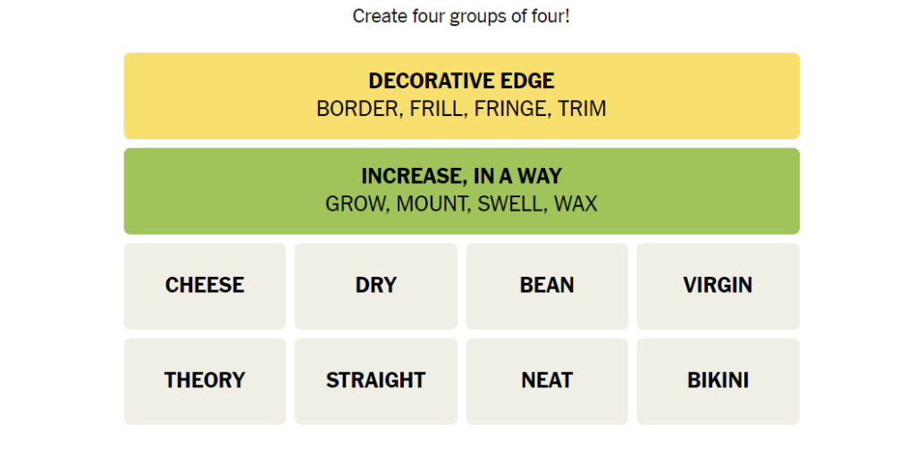 second group increase in a way