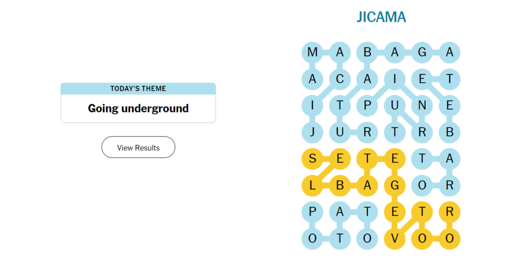 Jicama nyt strands 