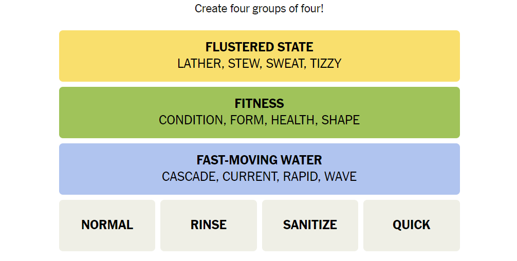 blue category is running water with cascade meaning