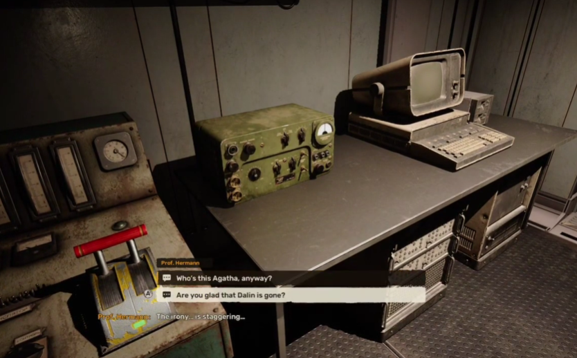 Radio beside workstation lever in Stalker 2.
