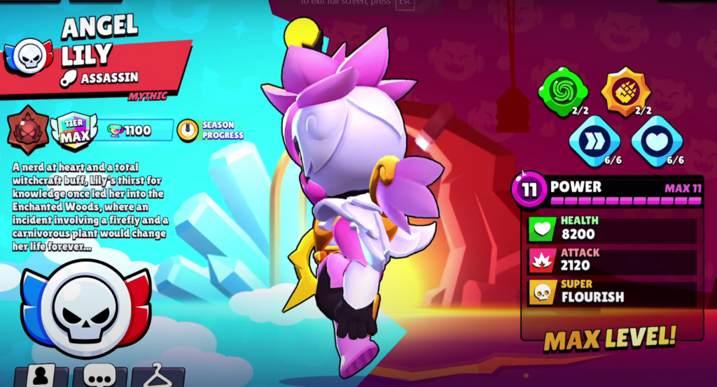 brawl stars angel lily