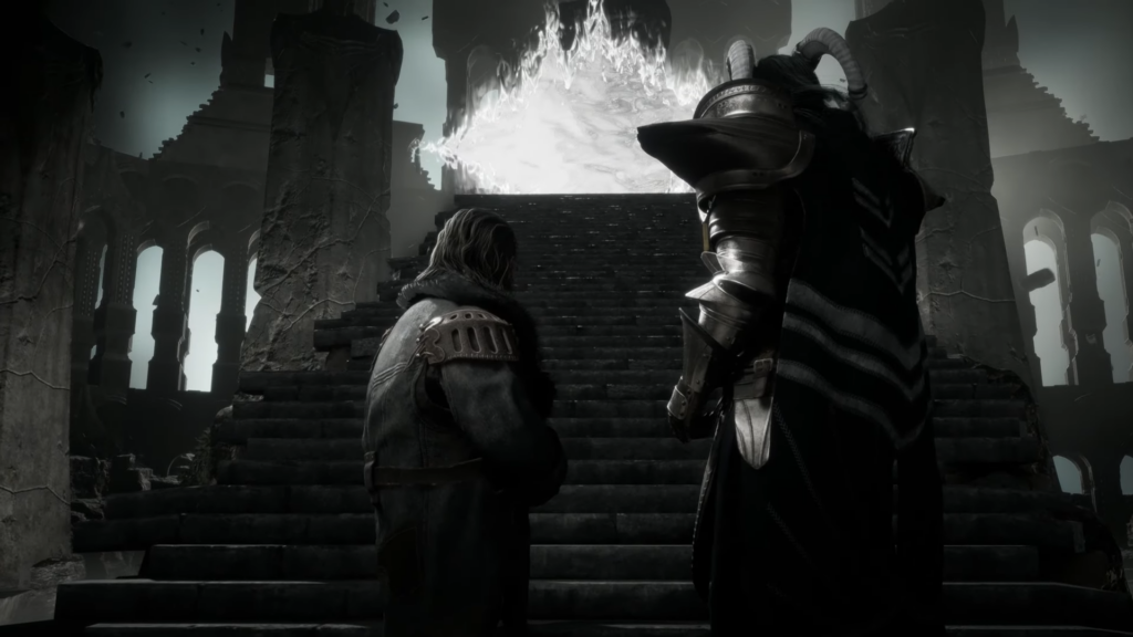 Varric and Rook have a conversation near the exit of the prison in Dragon Age Veilguard.