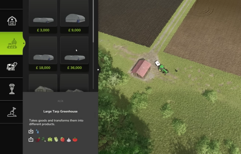 farming simulator 25 greenhouse