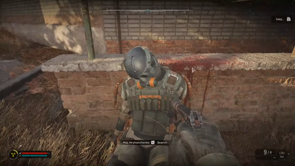 Major Hryhorchenko's body near the entrance of the basement in Stalker 2.