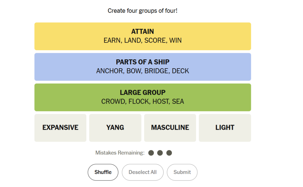 green group answers 