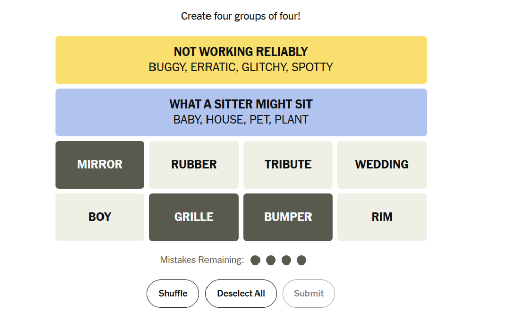 grille meaning in nyt 