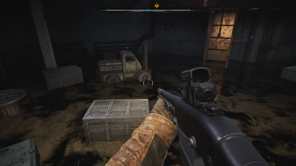 Follow the marker when you reach the flooded room in Stalker 2.