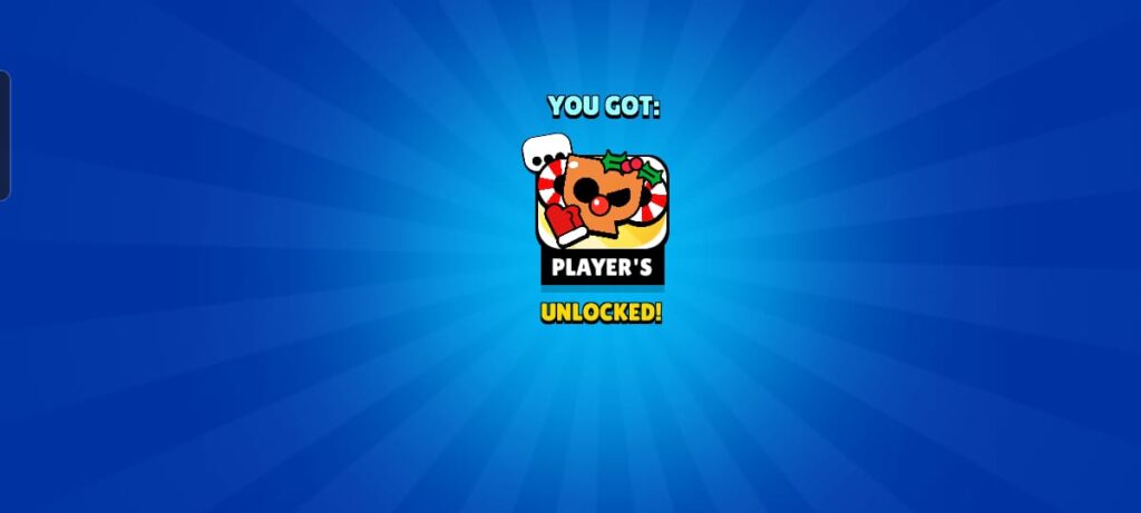 The new GG pin introduced in Brawl Stars Christmas update.