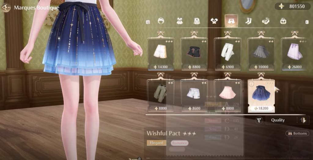 Infinity Nikki Skirt