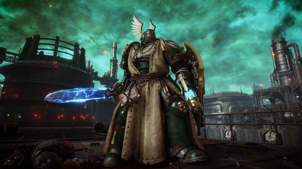 Dark Angels Champion skin for Bulwark in Space Marine 2