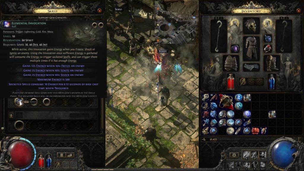 Elemental Invocation details in PoE 2.