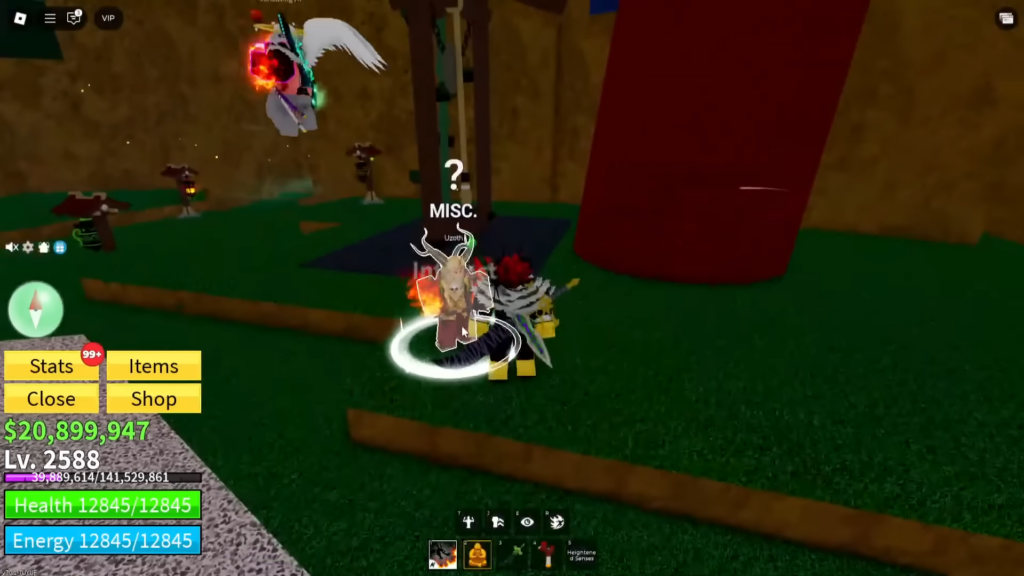 Talk to Uzoth to upgrade Dragon Talon Fighting Style in Blox Fruits 