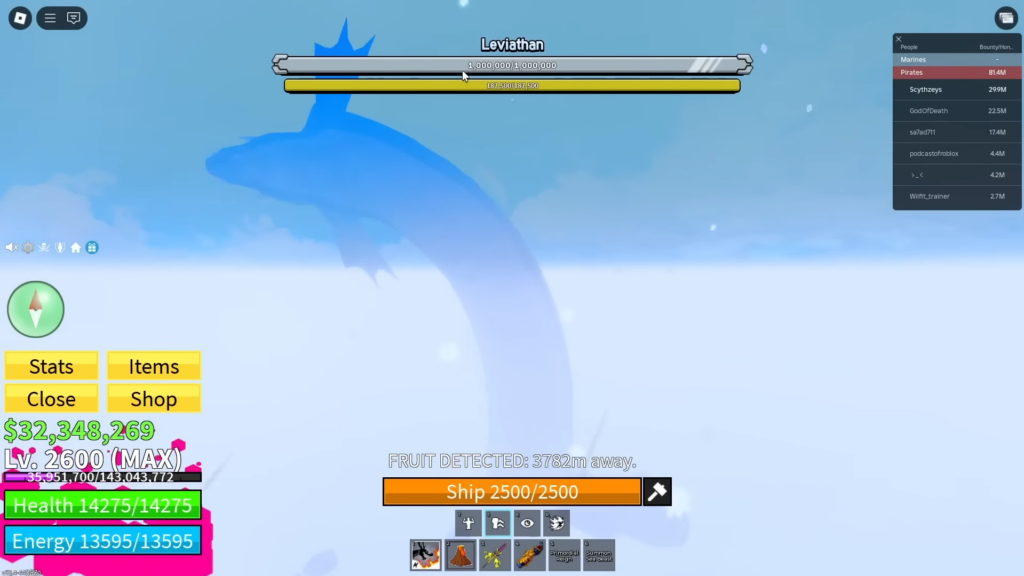 Defeat the Leviathan to get the Leviathan Heart In Blox Fruits