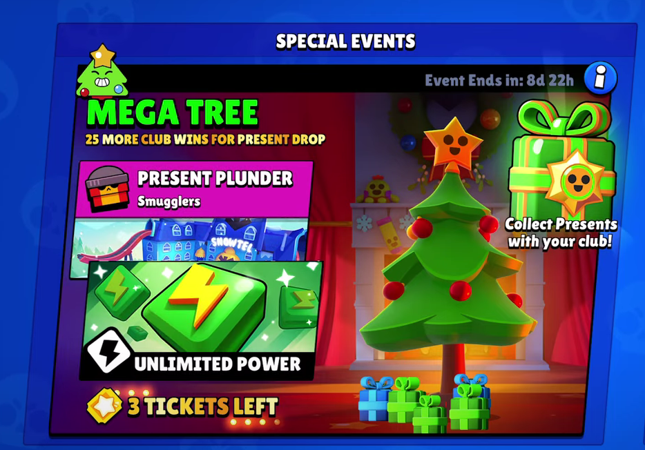 mega tree event in brawl stars 