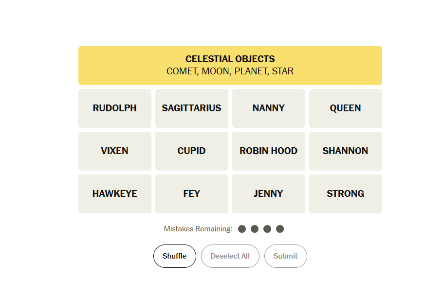 yellow group nyt connections