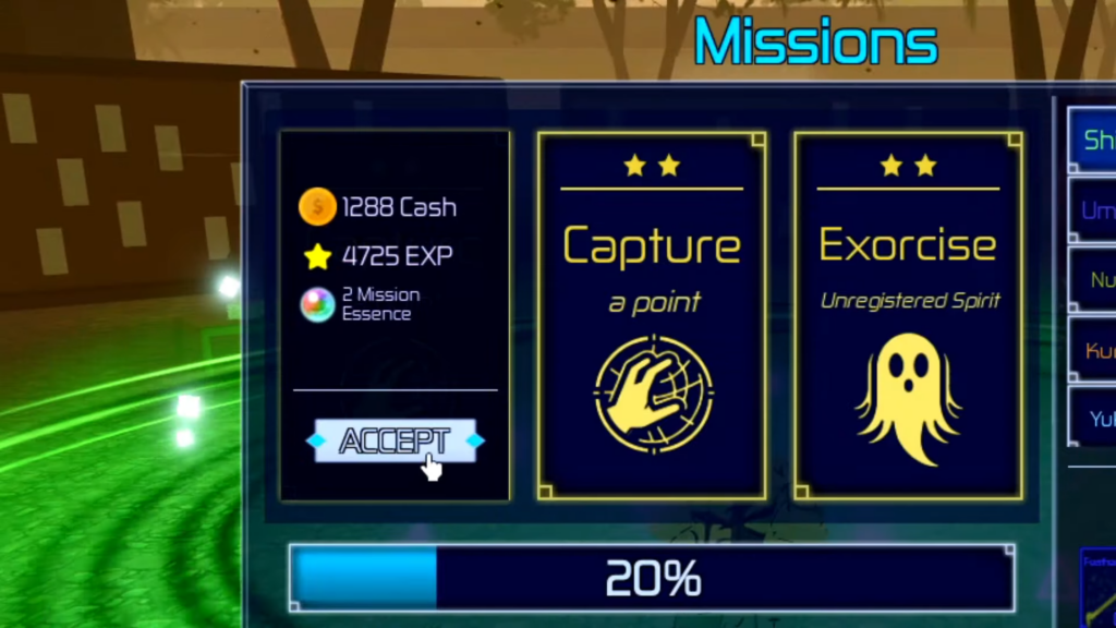 mission essence jujutsu infinite