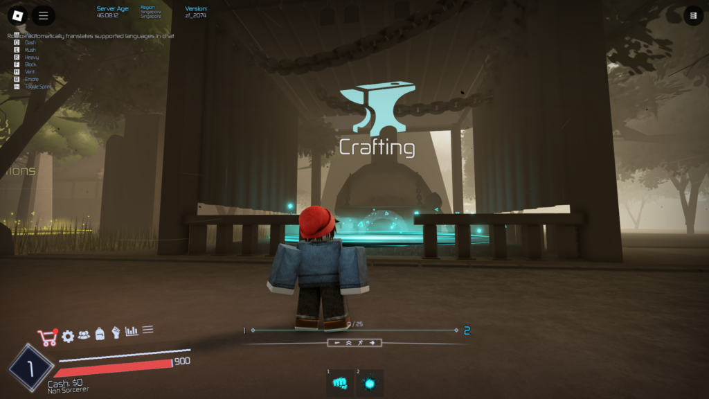 Head to the Crafting Section to craft Gourds in Jujutsu Infinite.