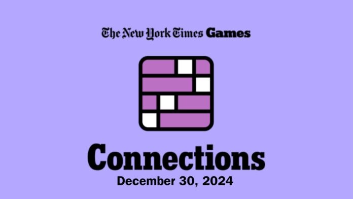 nyt connections December 30