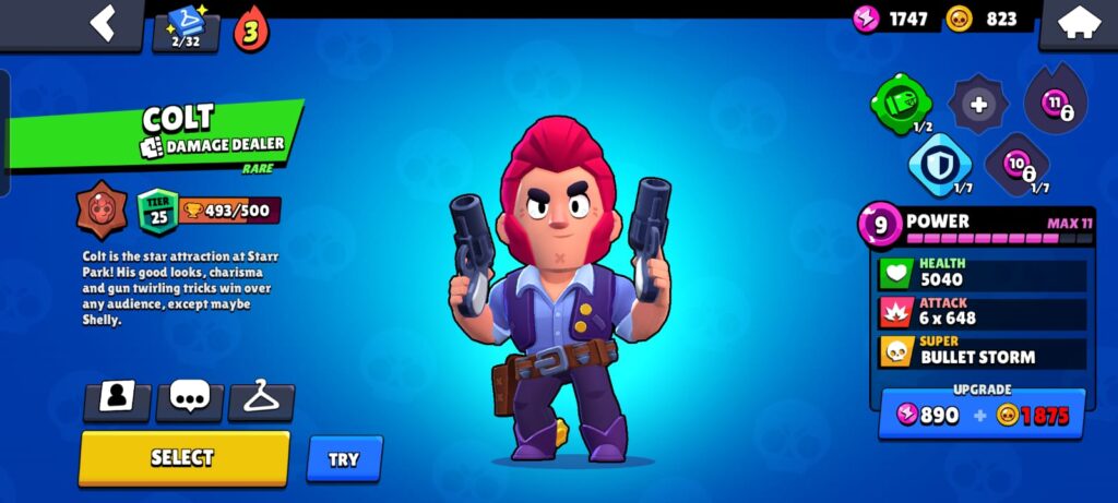 Use Colt to boost damage in Brawl Stars Robo Rumble mode.