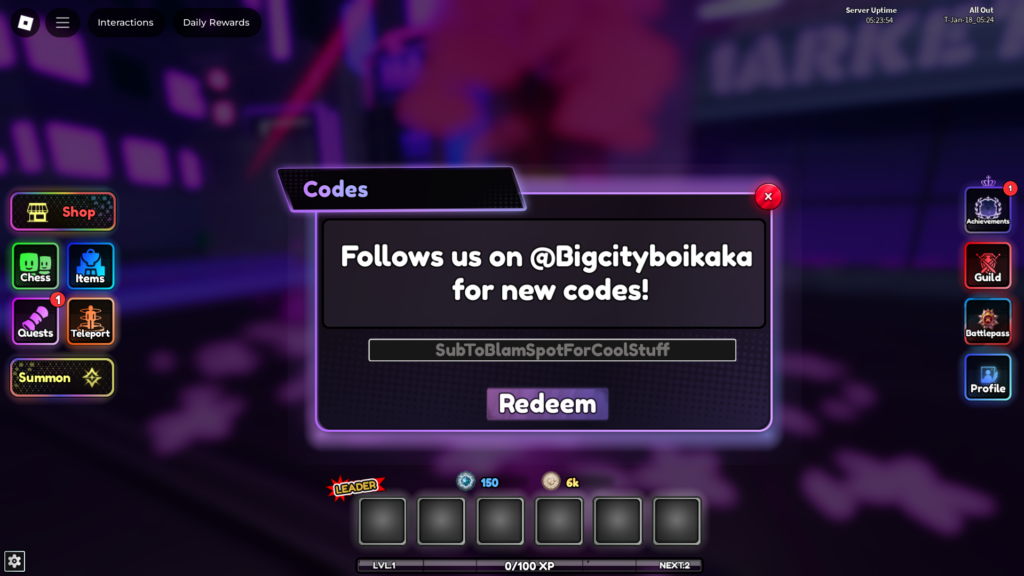 Enter the code in the dialog box and hit the redeem button to claim codes in Anime Auto Chess.