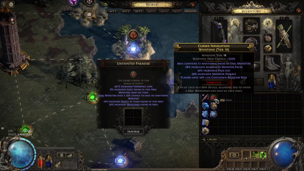 Untainted Paradise is a map in the endgame phase in POE 2.