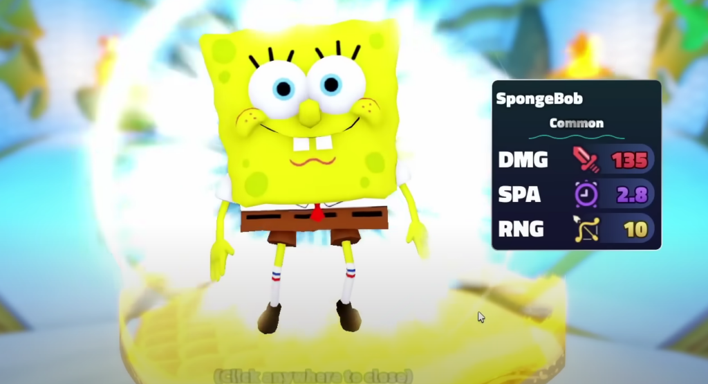 spongebob in roblox game 