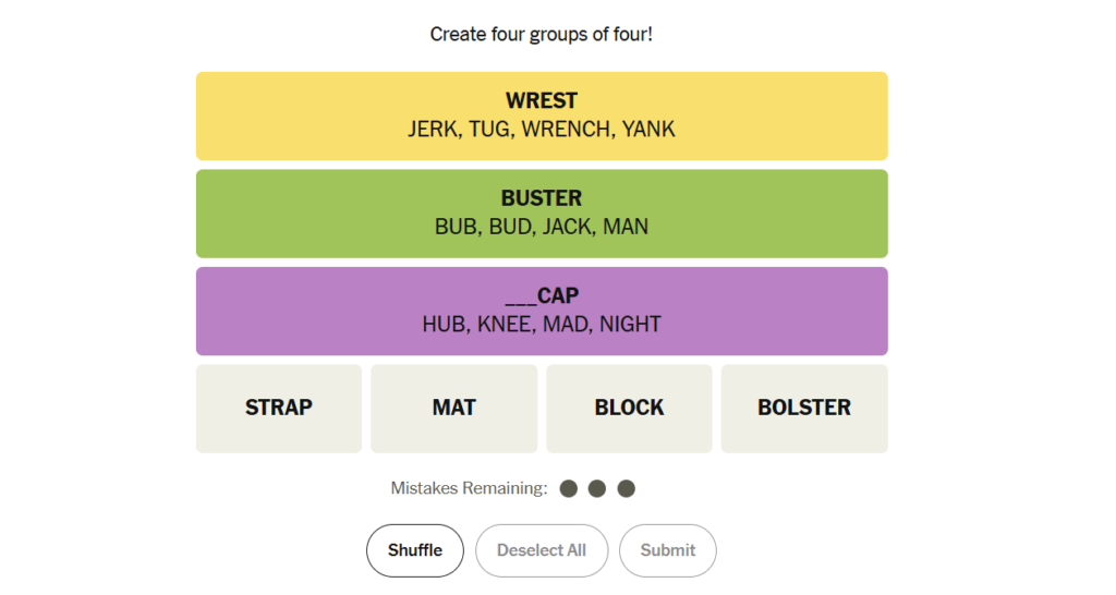 bub meaning nyt