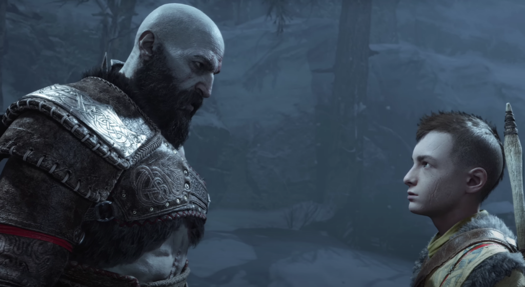 father and son in God Of War Ragnarok