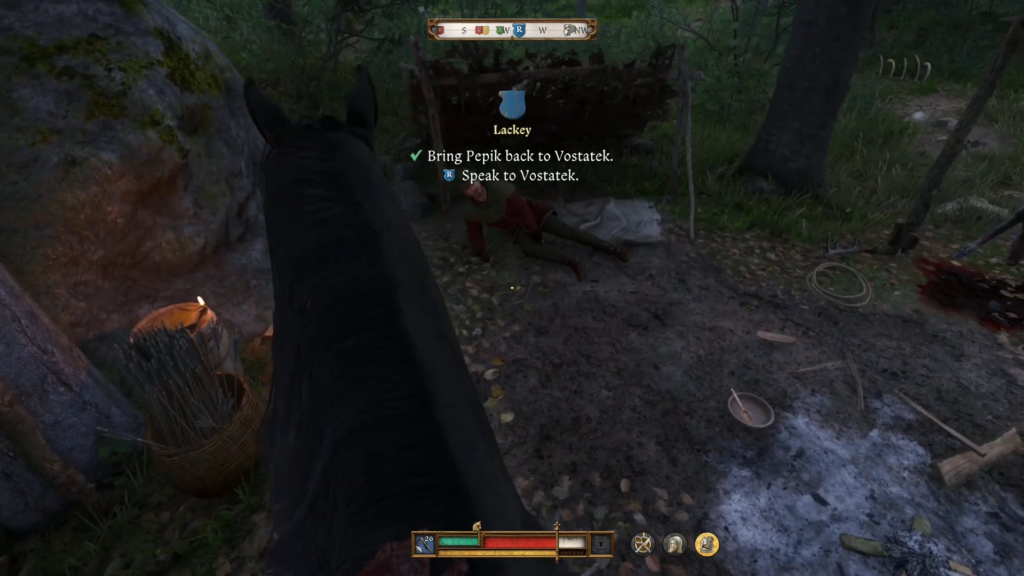 Return Pepik to Vostatek to complete the Lackey Quest in Kingdom Come: Deliverance 2.