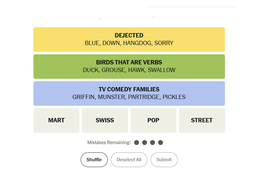 Partridge meaning nyt