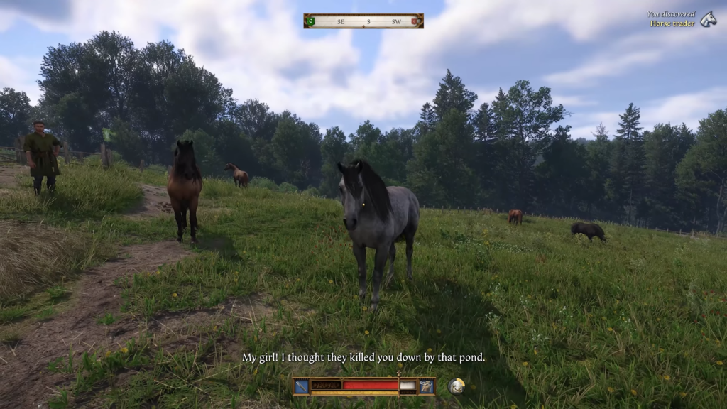 Pebbles in Kingdom Come: Deliverance 2 and keep her for a long time to unlock special perk.