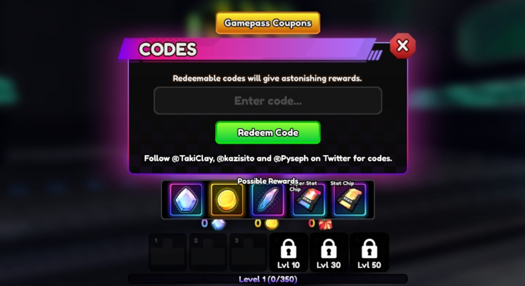 update 4 codes