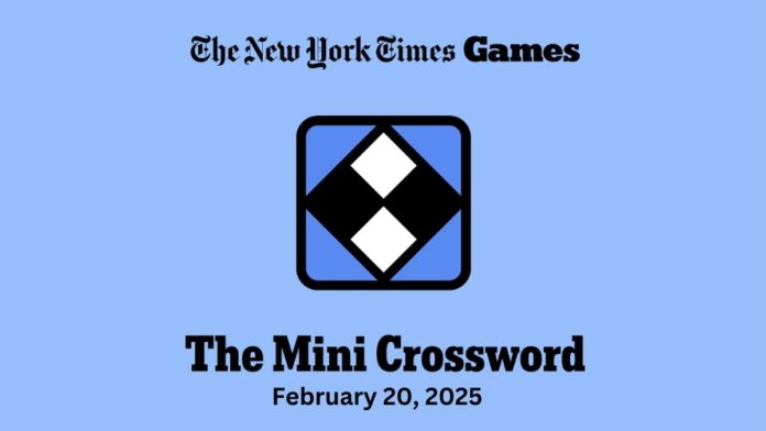 mini crossword hints